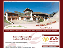 Tablet Screenshot of ferienwohnungen-gastager.de